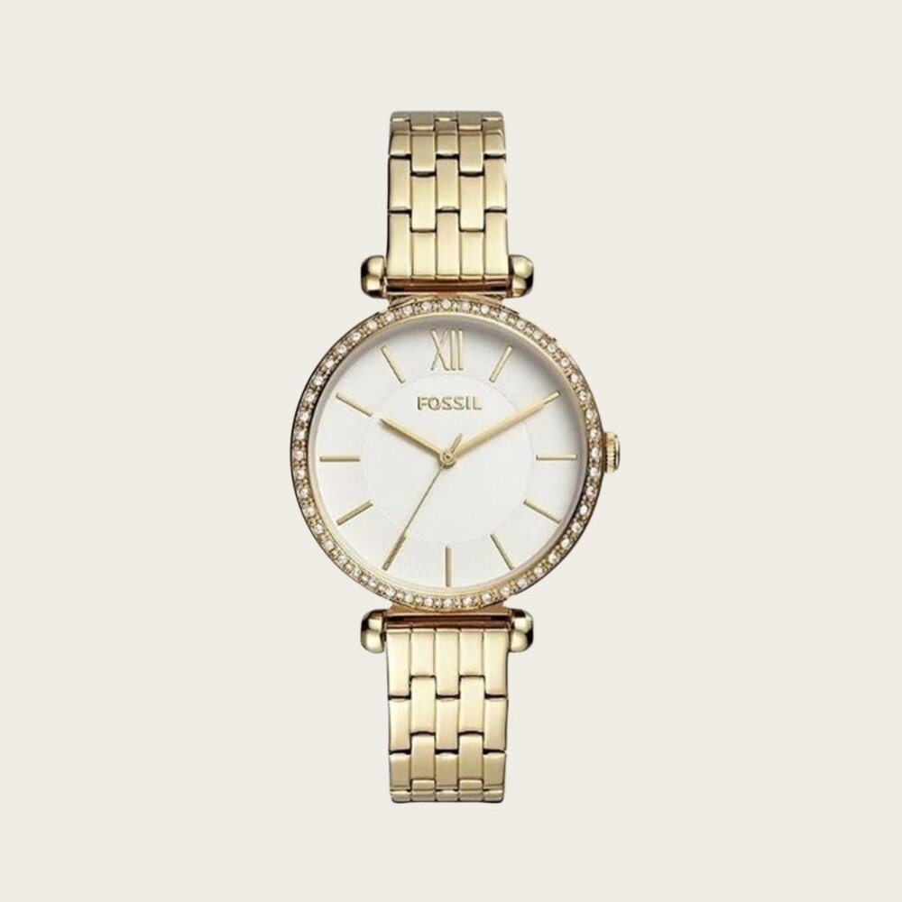 Fossil BQ3498 Tillie Three-Hand Gold-Tone Stainless Steel Watch